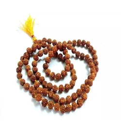 5 मुखी 9 मिमी रुद्राक्ष जप माला Five Mukhi 9 MM Rudraksha Jaap Mala (108 + 1 Beads).
