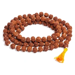 5 मुखी 6 मिमी रुद्राक्ष जप माला (Five Mukhi 6 MM Rudraksha Jaap Mala (108 +1 Beads).