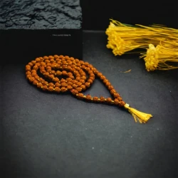 5 मुखी 5 मिमी रुद्राक्ष जप माला (Five Mukhi 5 MM Rudraksha Jaap Mala (108 +1 Beads).