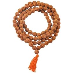 5 मुखी 8 मिमी रुद्राक्ष जप माला Five Mukhi 8 MM Rudraksha Jaap Mala (108 + 1 Beads).
