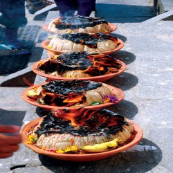 लाख बत्ती पूजा (कपास को बत्ती (हवन सहित)) 